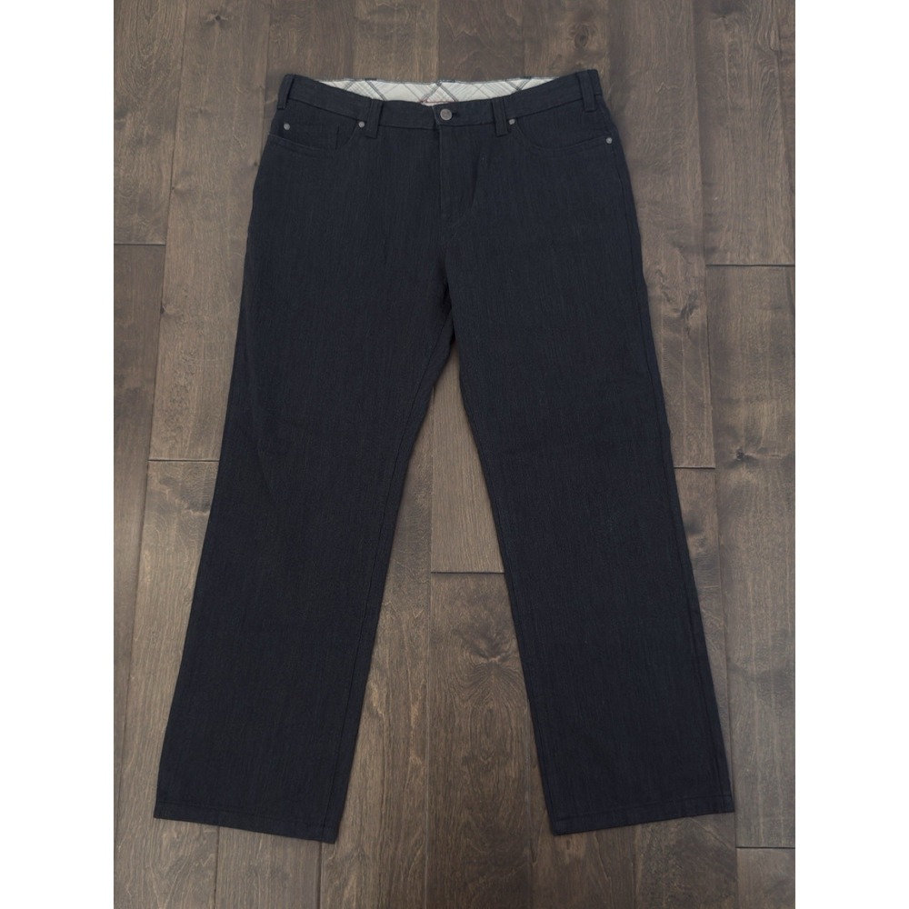 Kenneth Cole New York Mens Dark Grey Dress Pants Size 36X30 Cotton Blend Pockets